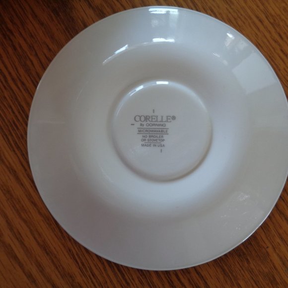 Corelle Corning Callaway Ivy Saucer Plates Green Trim Set of 4 Replacements - Picture 2 of 2